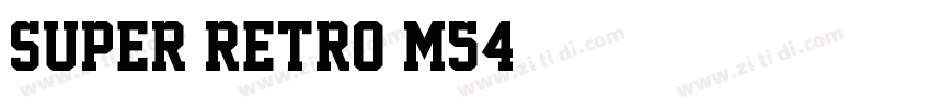 Super Retro M54字体转换